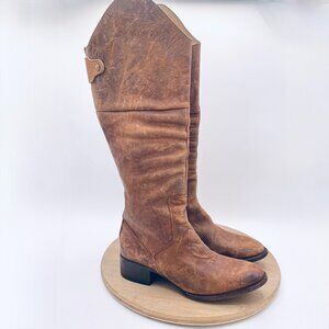 Freebird FB Stable Boots Womens 7 Tan Distressed Leather Tall Equestrian